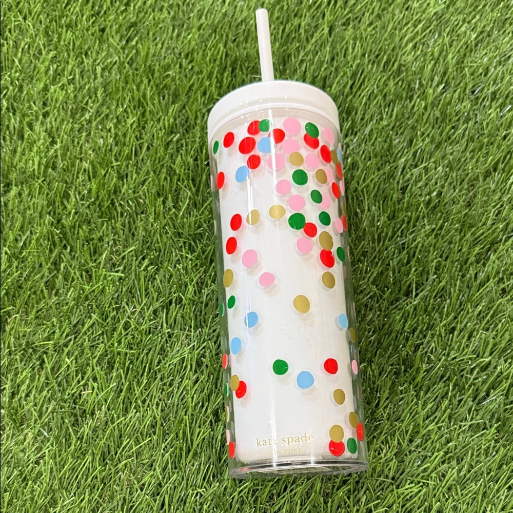 Kate Spade Holiday Confetti Dot Water Bottle